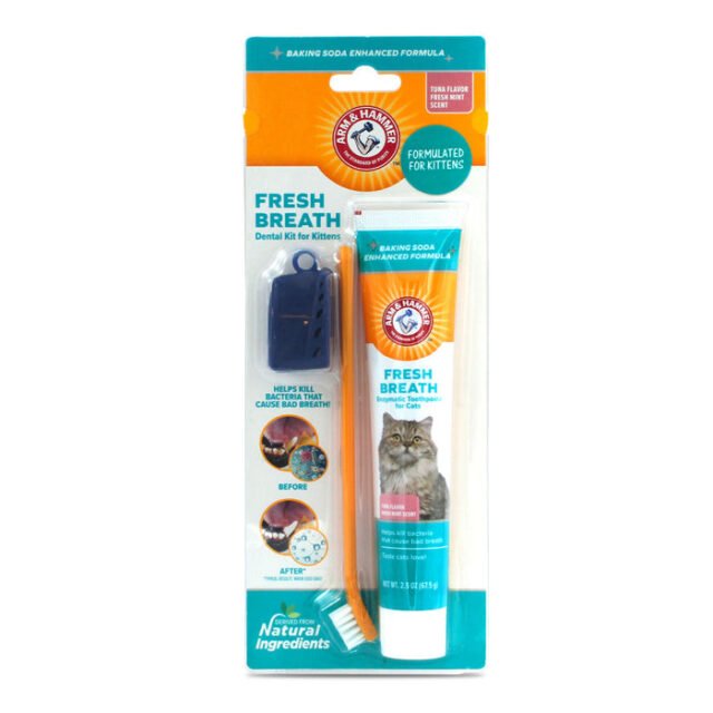 Kit Pasta Dental con Cepillo para Gato Sabor Atún